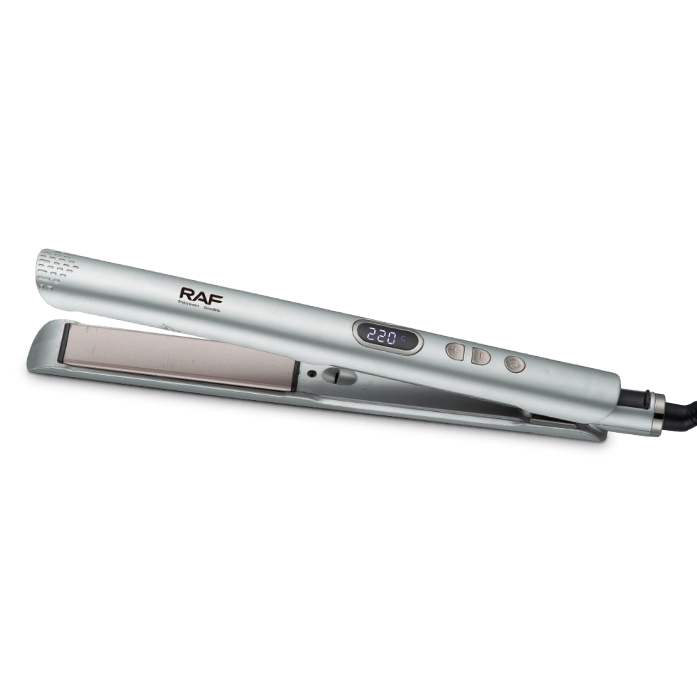 RAF's new two-in-one curling iron and straightener, ceramic clamp, suitable for both dry and wet straight curls, large inward bangs, R.4410 Application Scenario