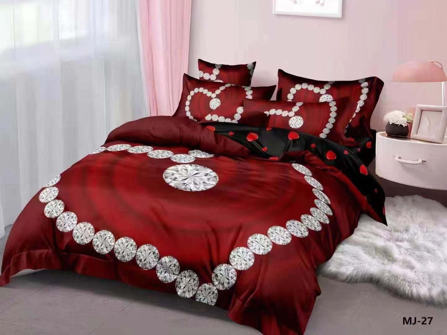 Wholesale of cross-border butterfly heart-shaped four-piece sets from the manufacturer Item Picture