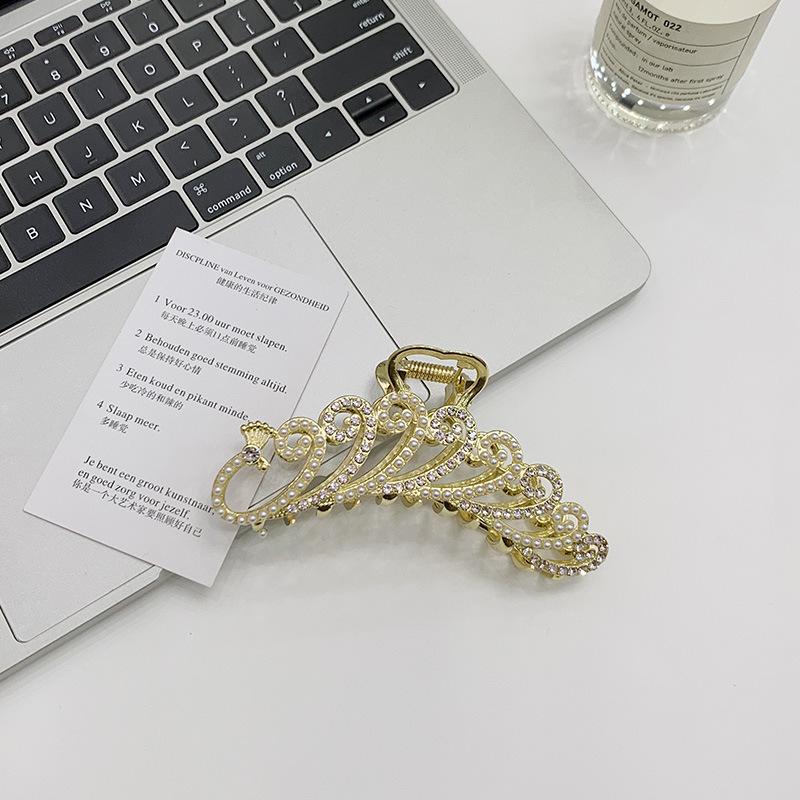 internet celebrity hair clip children peacock hairpin back head grip large hairpin hair claw 2021 new shark clip