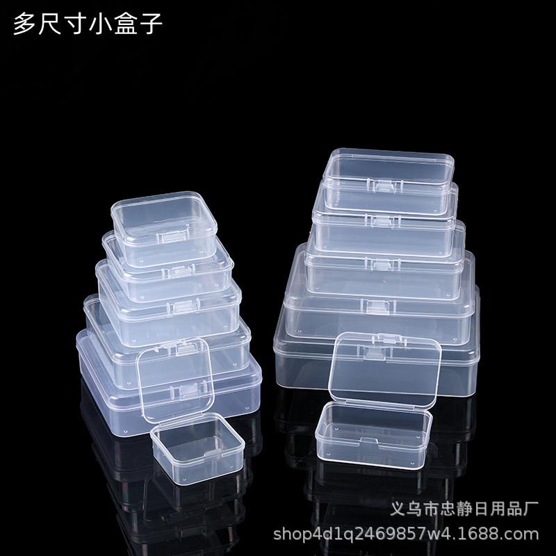 Rectangular Pp Plastic Box Rectangular Storage Box Transparent Parts Storage Box Small Product Packaging Box Parts Box