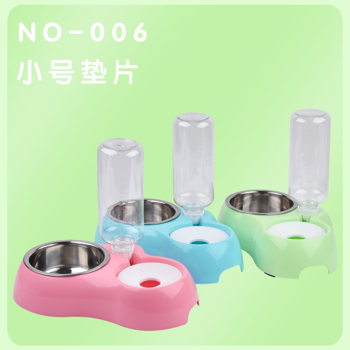 automatic renewal basin cat dog feeder dual-purpose drinking water rice basin cat and dog water bowl anti-tumble rice basin removable pet bowl