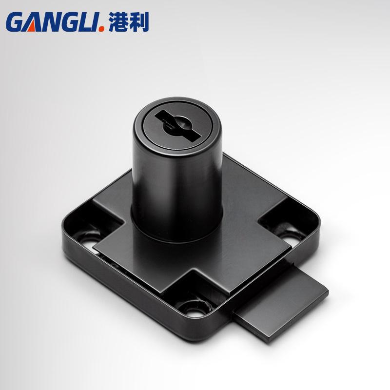 office desk drawer lock little doctor household wardrobe lock cabinet lock zinc alloy file cabinet lock automatic lock cylinder wholesale Specification drawing