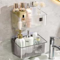 bathroom storage rack wall-mounted storage rack bathroom sink wall-mounted punching-free storage basket bathroom sanitary
