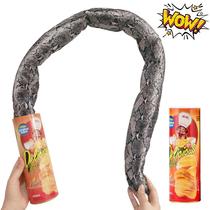 cross-border fool's day spoof magic potato chips snake trick simulation spring snake student toys party prank gift