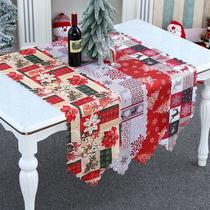 creative new christmas decorations printed cloth table runner table runner european and american restaurant family party gathering tablecloth
