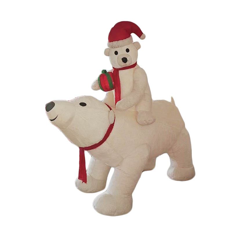 Factory direct sales. It's just Christmas. 1.8M plush mother and baby bear wholesale. In stock details Picture