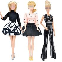 Wish Amazon Sources Barbie Doll Clothes Dress Striped Jumpsuit Foreign Doll Clothes