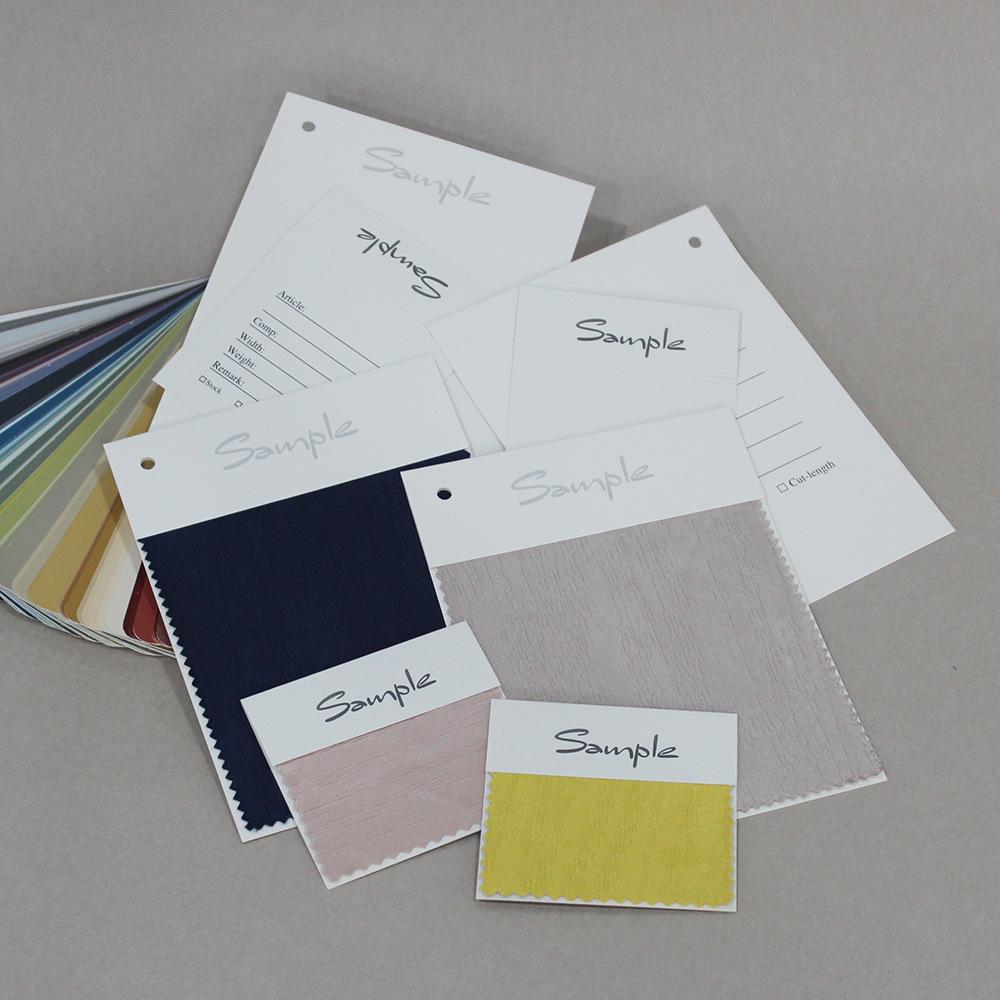 Spot Fabric Folding Head Color Card Textile Sample Card Curtain Fabric Paper Clip Head Universal Folding Color Card