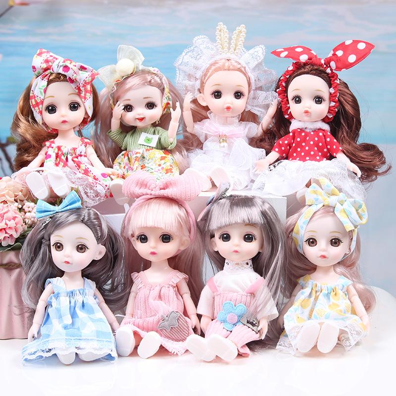 13 joint molly girl doll 17cm dress-up constant tide confused barbie doll princess gift set