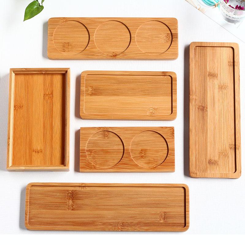 wholesale bamboo tray simple home hotel dinner plate restaurant tea set tea tray rectangular japanese style bamboo tea tray