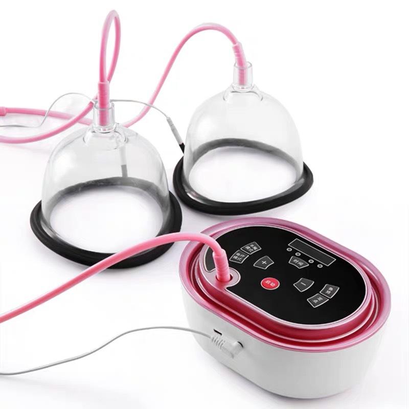 micro current chest massager vacuum negative pressure massager electric pulse breast health care device straight breast beauty device