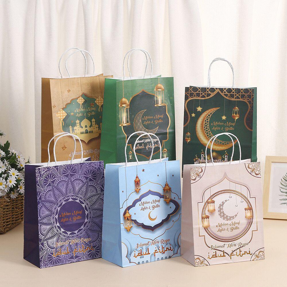 holiday gift malaysia moon festival paper bag printing kraft paper portable paper bag wholesale shopping mall shopping bag bag