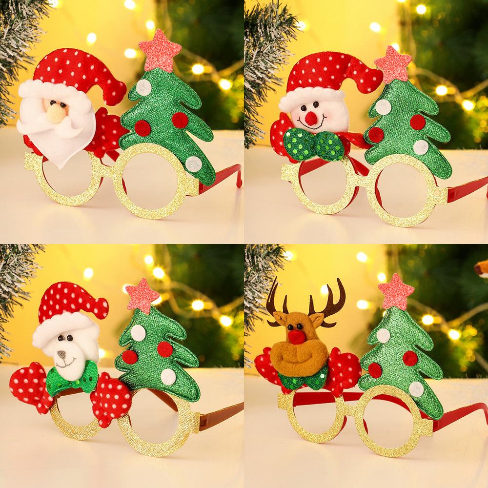christmas decorations glasses adult christmas gifts for children festival old man snowman antlers party party party party
