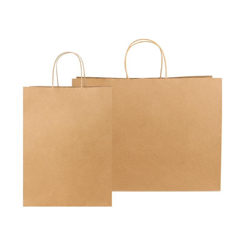 kraft paper bag packaging bag custom logo portable paper bag shopping bag takeaway packing bag food gift bag wholesale Item Picture
