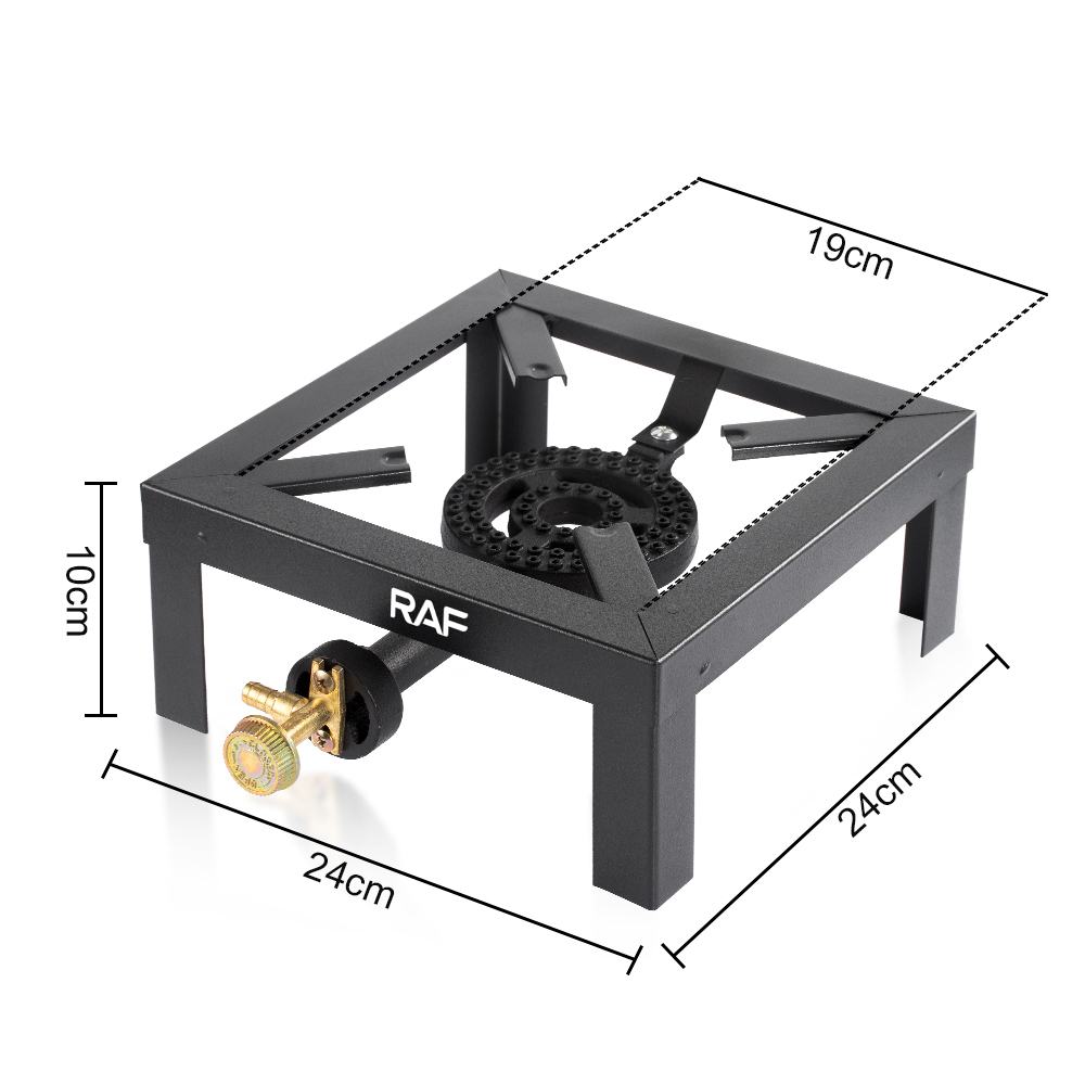 RAF Cross-border fierce gas stove, single-burner cast iron stove head, outdoor energy-saving gas stove, camping stove Specification image