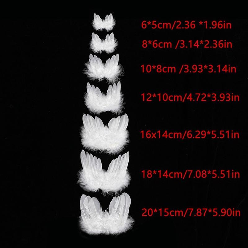 factory direct sale christmas tree feather wings christmas tree ornaments angel wings mini barbie doll wings