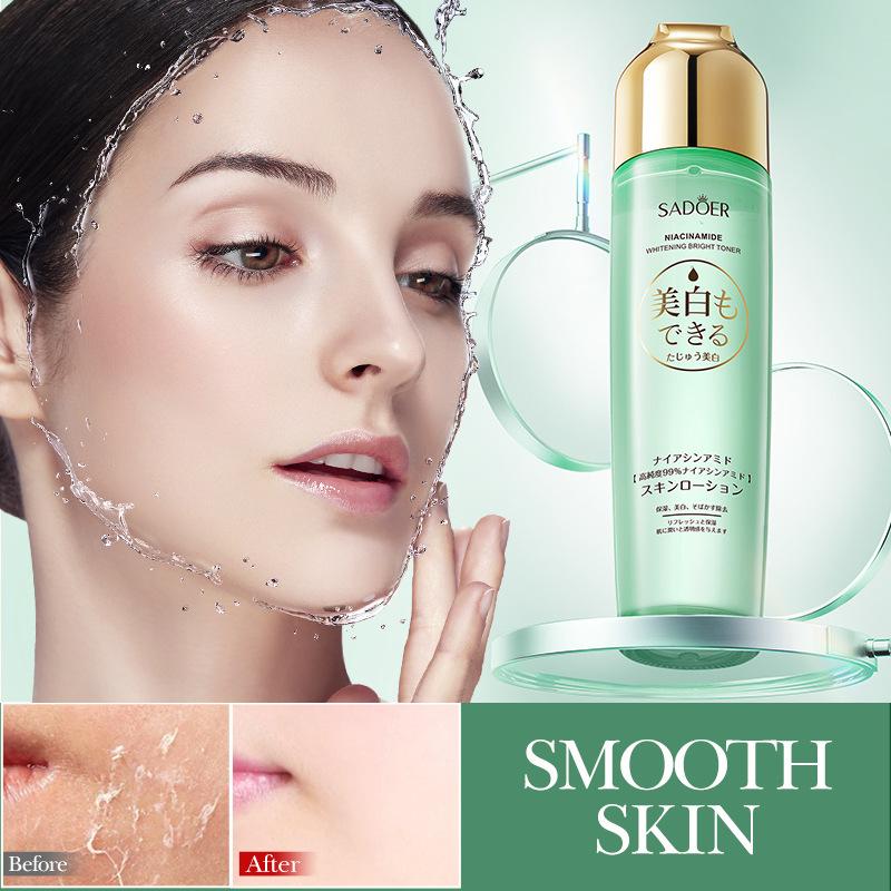 English Toner and Lotion Sadoer Nicotinamide Whitening Brightening and Hydrating Moisturizing Toner and Lotion Cross-Border Foreign Trade Factory Direct Sales