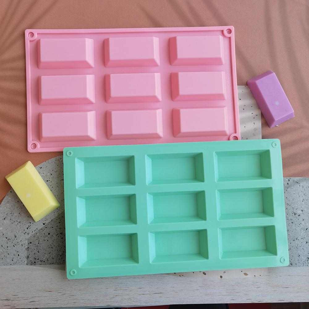 Silicone 9-Piece Fernan Snow Cake Mold Jelly Pudding Soap Cake Mold Baking Tool full figure