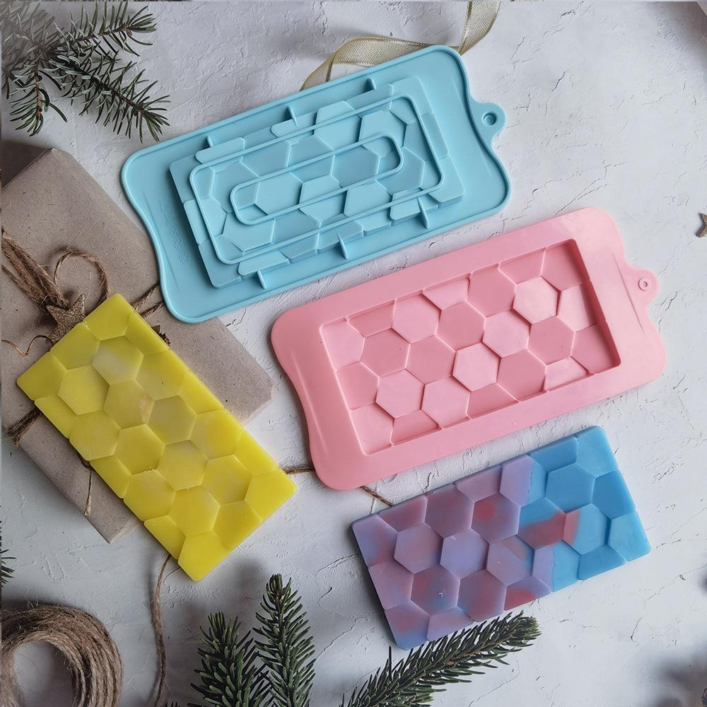 New 6-Sided Chocolate Cake Mold Non-Stick Silicone Jelly Candy Mold 3D Mold DIY