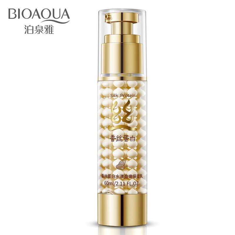 bioaqua silk protein lotion moisturizer hydrating moisturizing and nourishing moisturizing pores gentle skin care blackhead removal