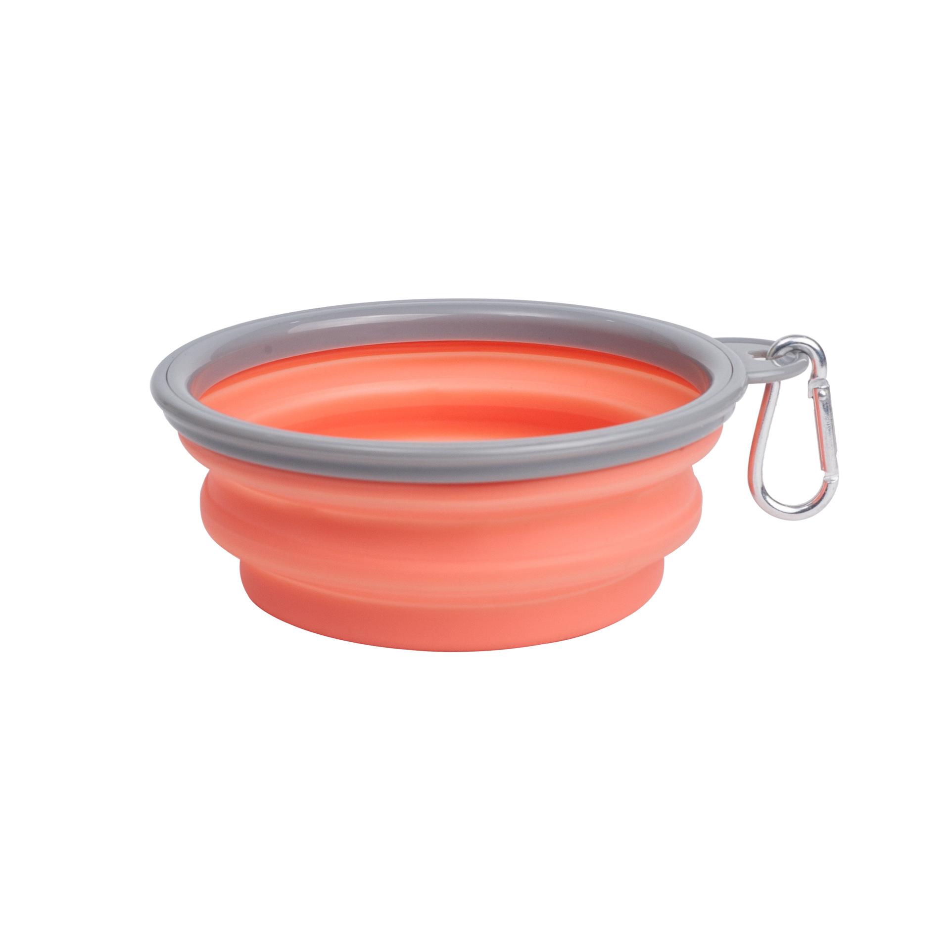 Folding Dog Feeder Factory Direct Supply Pet Supplies Outdoor Portable Silicone Bowl Pet Bowl Outing Pet Tableware