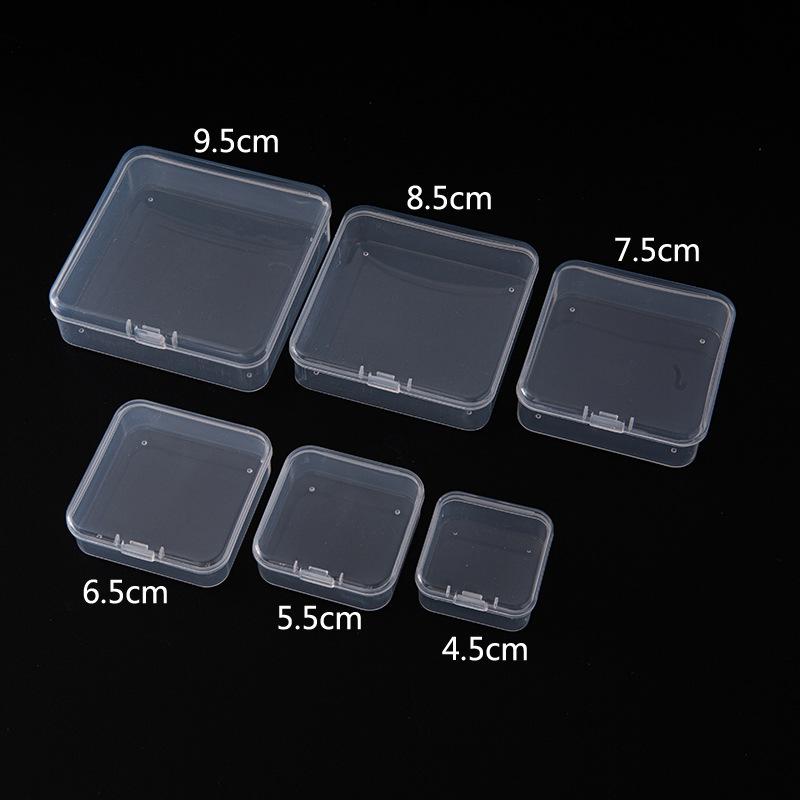 square box square transparent storage box pp plastic box packing box hardware parts high permeability storage box yuan