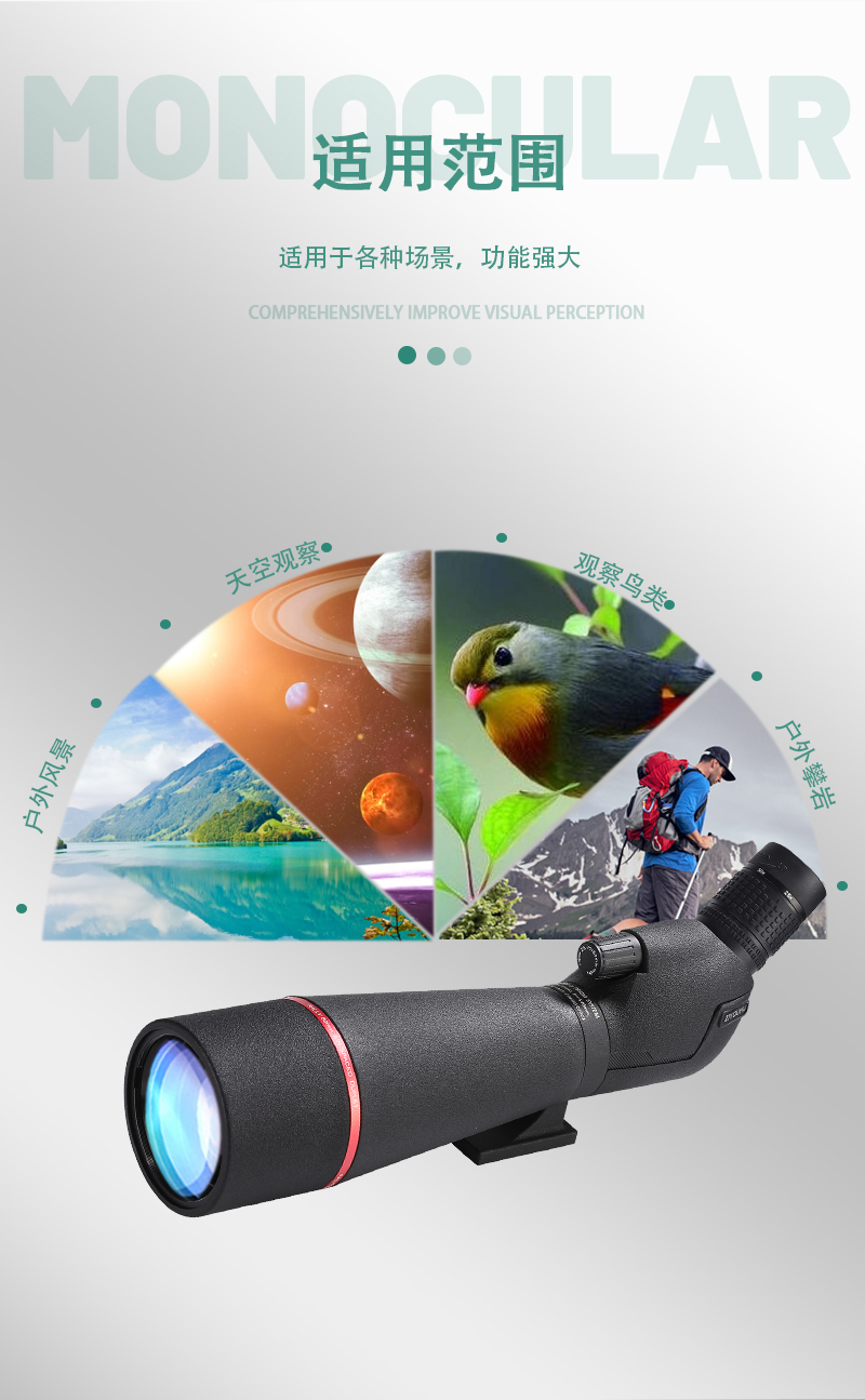 Ziyouhu 25-75X80 astronomical telescopic glasses are professional high-power space high-definition telescopes for stargazing and sky observation pic 14
