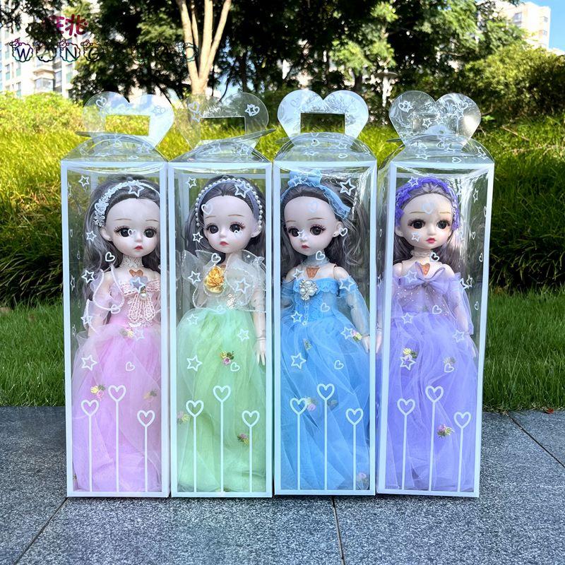 30cm Jointed Doll Universal Box PVC Transparent Box Plastic Packing Box Wangzhao Barbie Doll Gift Box