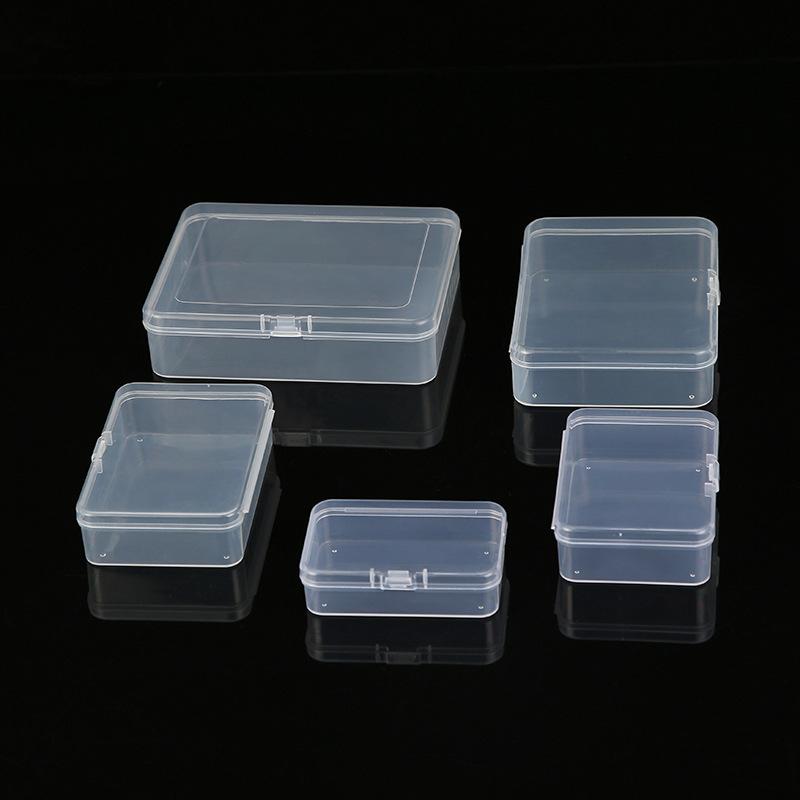 pp high transparent plastic box flip transparent rectangular one-piece flip small box 100mm length less than plastic box