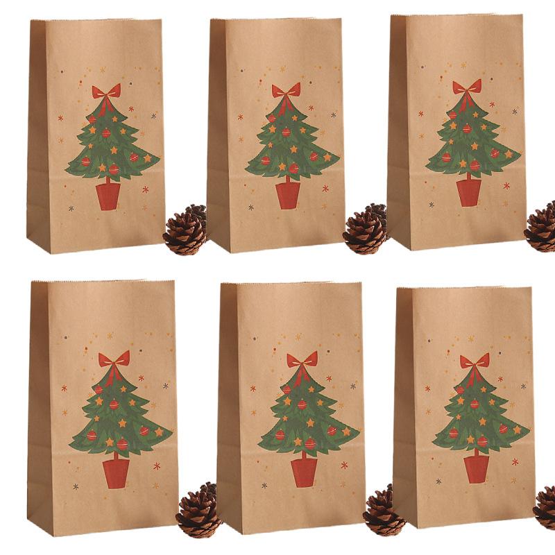 christmas gift bag gift packaging bag candy bag christmas advent calendar paper bag christmas eve packaging bag simple full figure