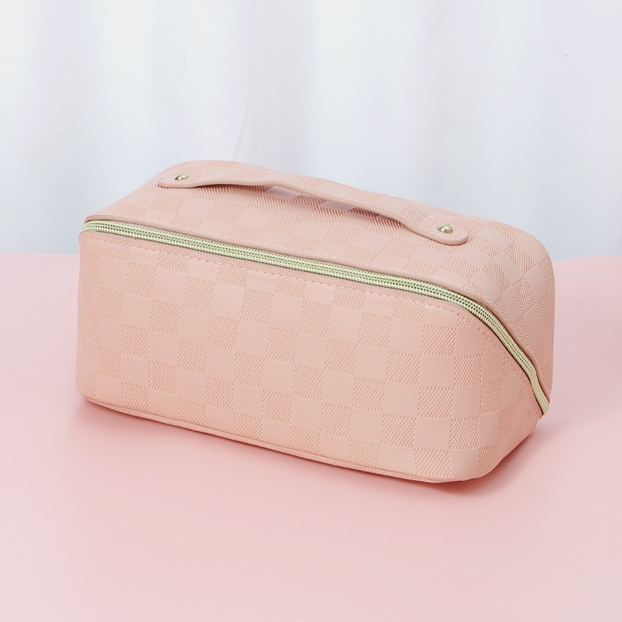 化妆包/爱心绣花/化妆包女/ins化妆包/简约化妆包细节图
