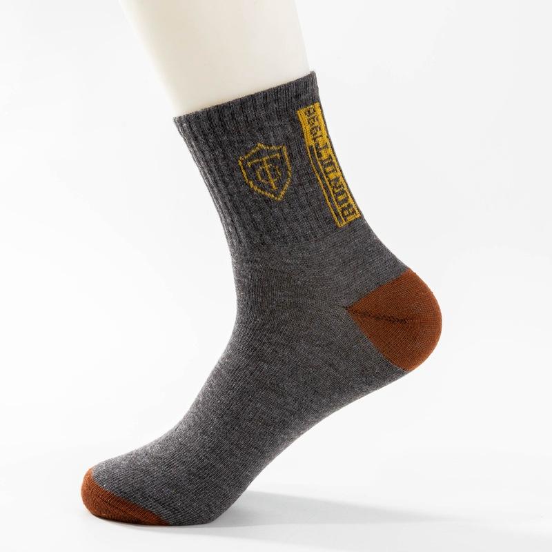 socks men xinjiang cotton stockings deodorant sports men socks thick cotton socks autumn and winter men's middle tube socks
