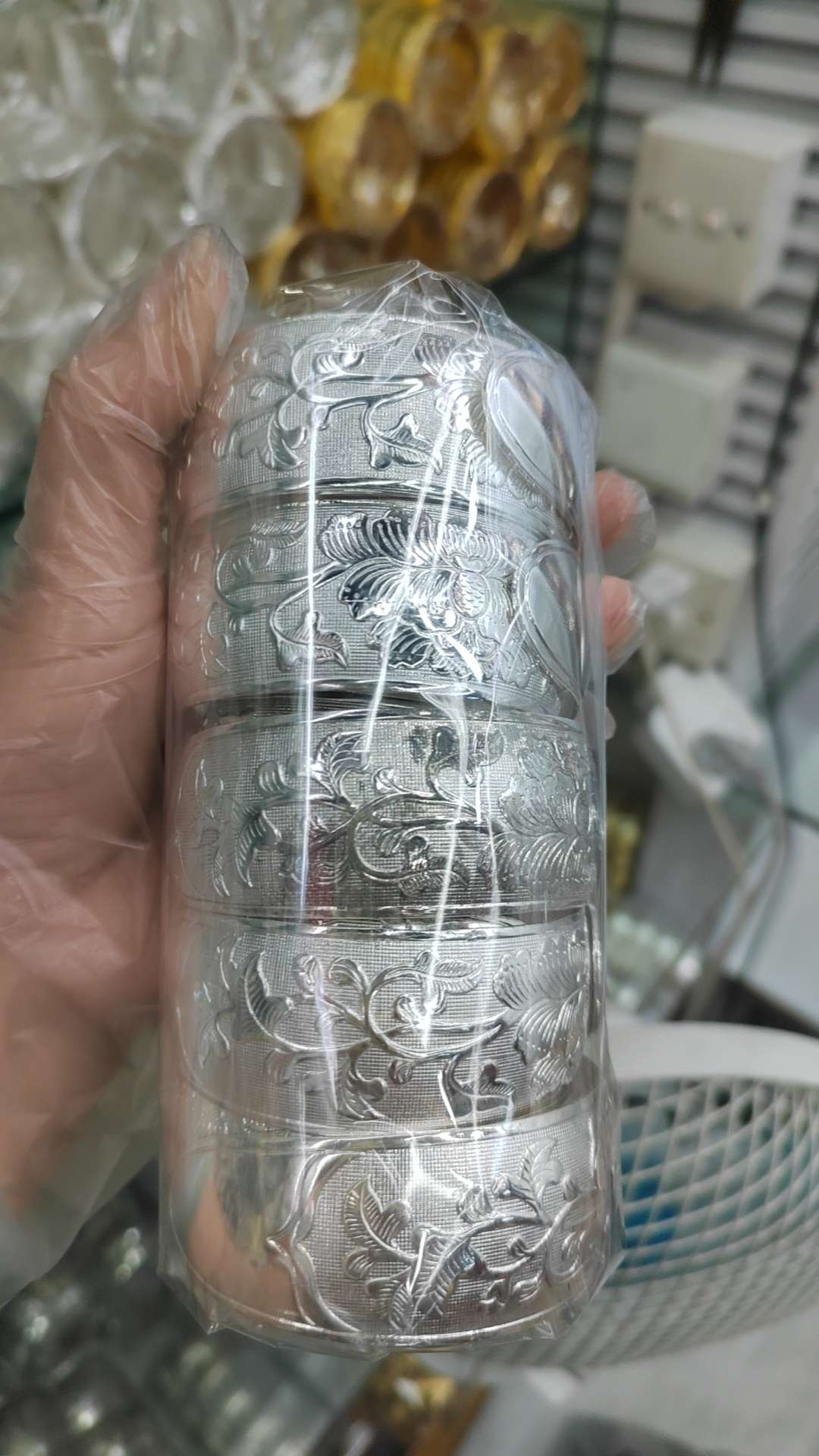 沙金景泰蓝玉手镯 精致手链 手饰 高档饰品 时尚女士手镯 高质量手镯首饰详情图2