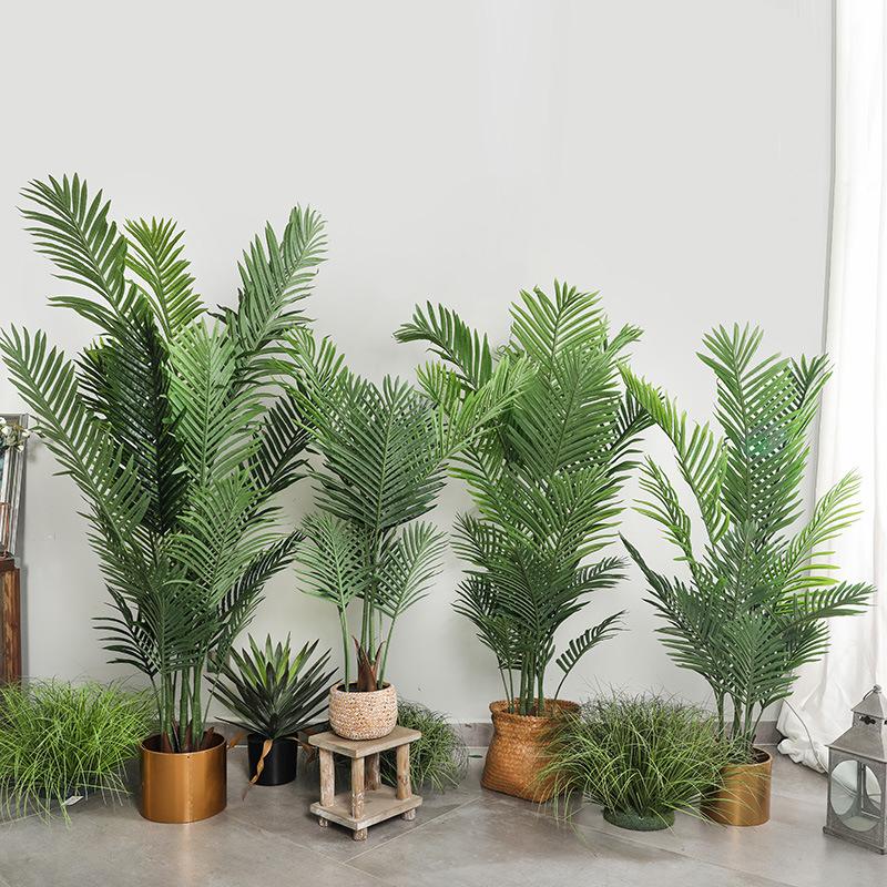 indoor home decoration simulation green artificial tree bonsai mall window decoration simulation floor loose tail sunflower tree