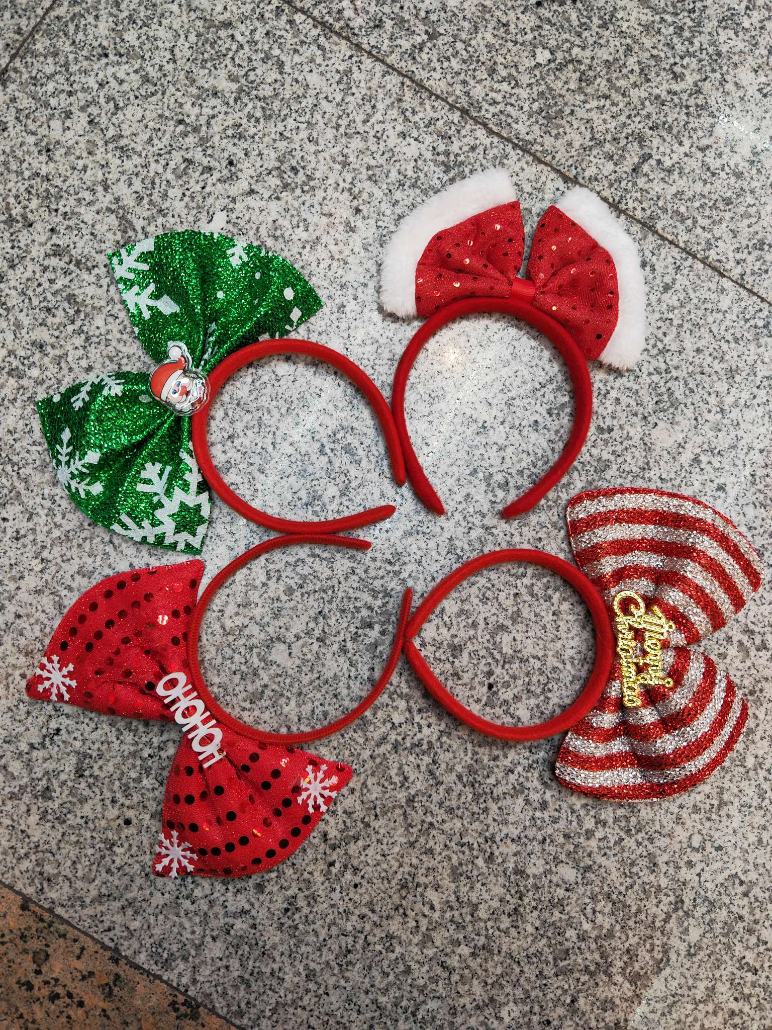 Christmas gifts, Christmas games, Christmas bow headbands