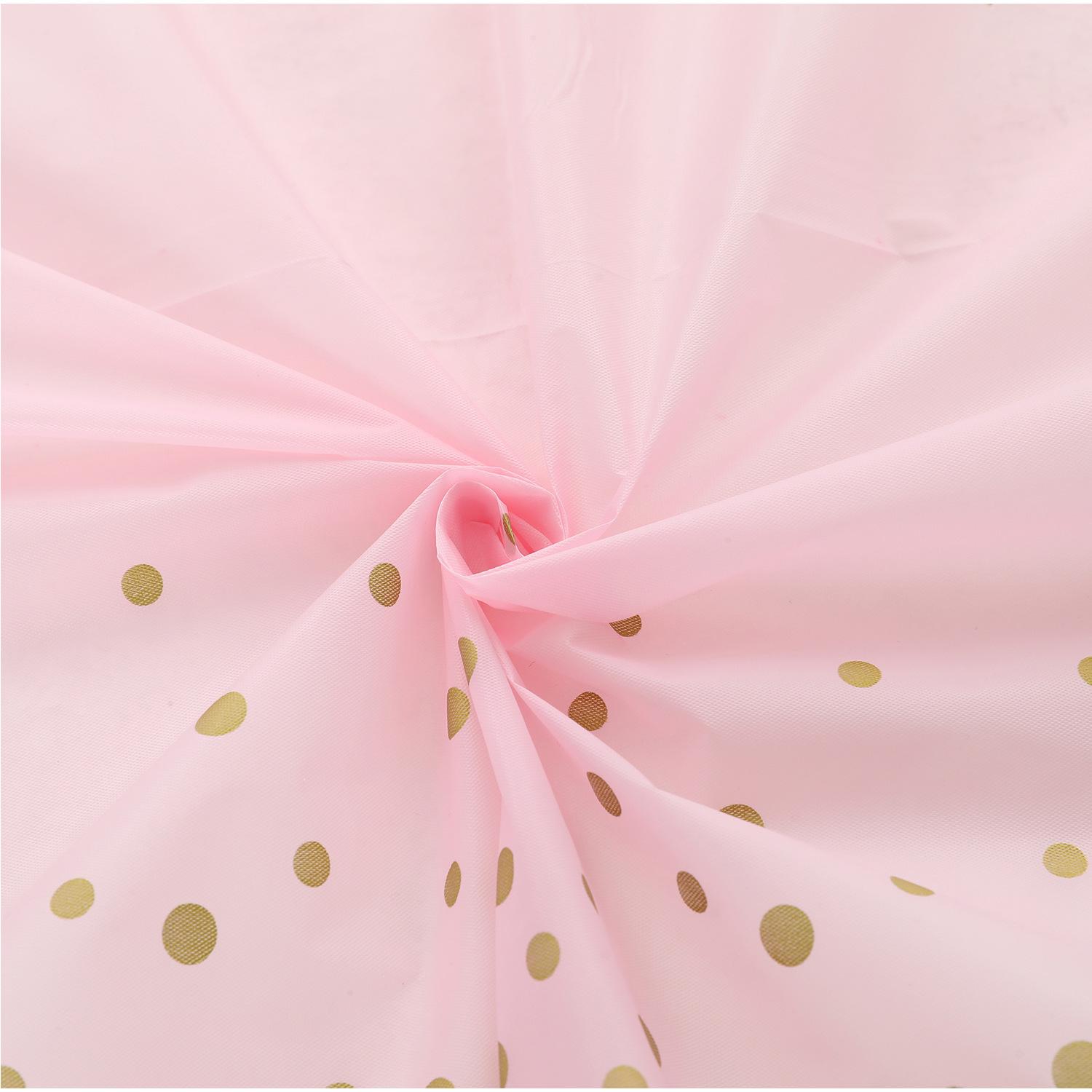 disposable tablecloth printed gold dot color thickened plastic party tablecloth layout decoration amazon hot sale Specification drawing