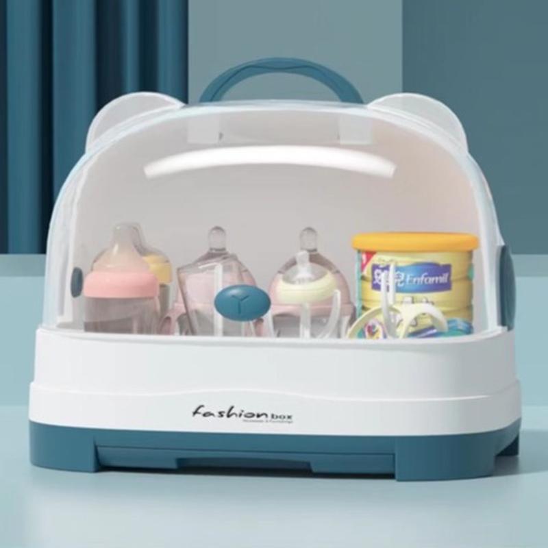 feeding bottle storage box food supplement storage cabinet baby tableware tableware cup holder draining rack baby tableware storage cabinet