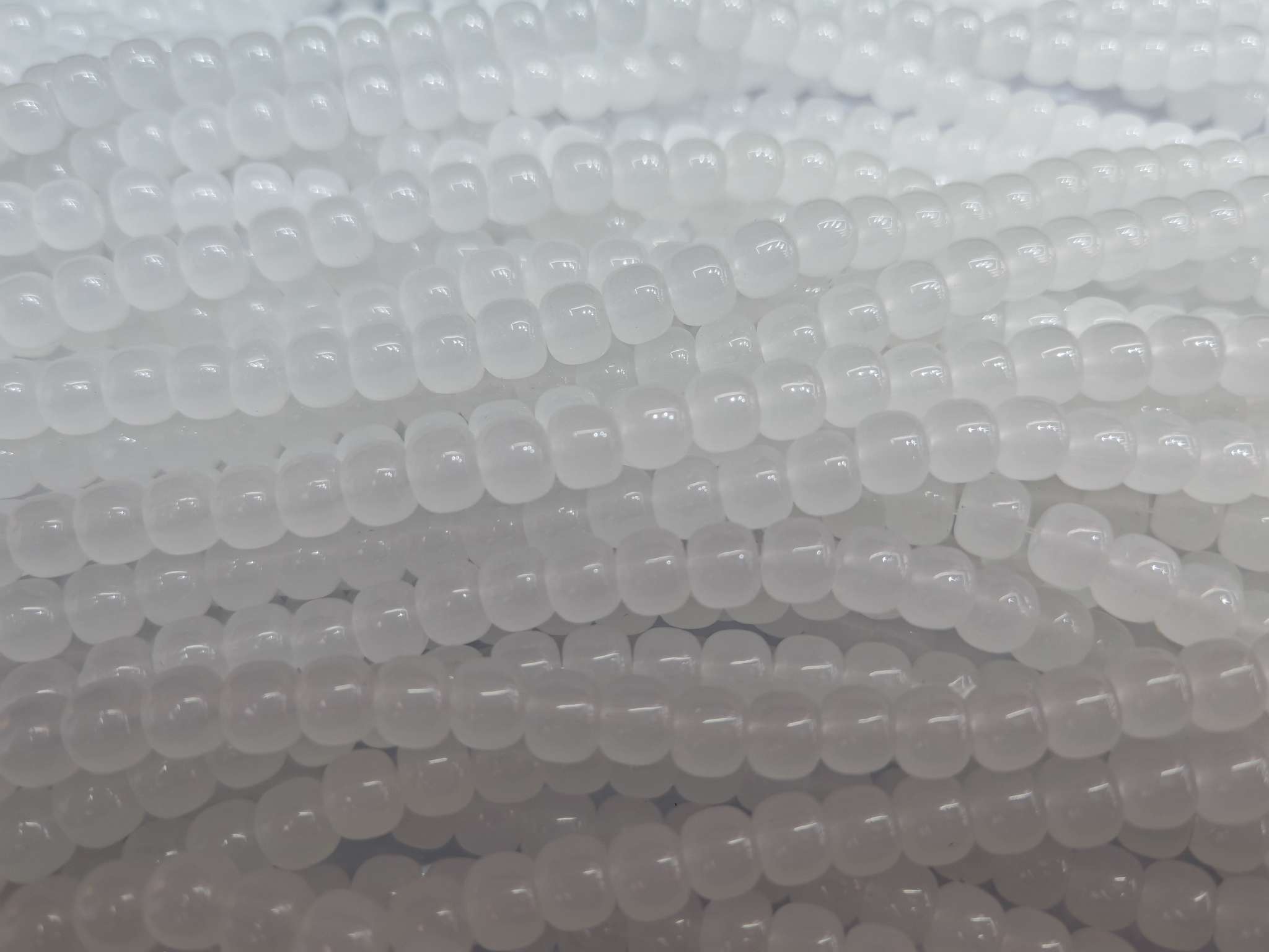 玻璃琉璃，6*8墩墩玉白配件饰品，时尚饰品配件，精致耐用，高品质饰品配件，DIY手工制作饰品配件国潮系列