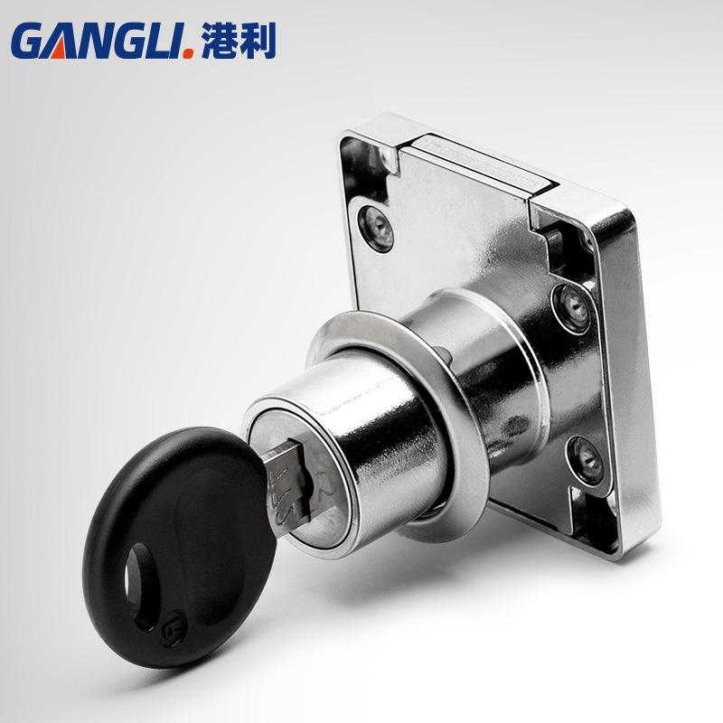 office desk drawer lock little doctor household wardrobe lock cabinet lock zinc alloy file cabinet lock automatic lock cylinder wholesale details Picture