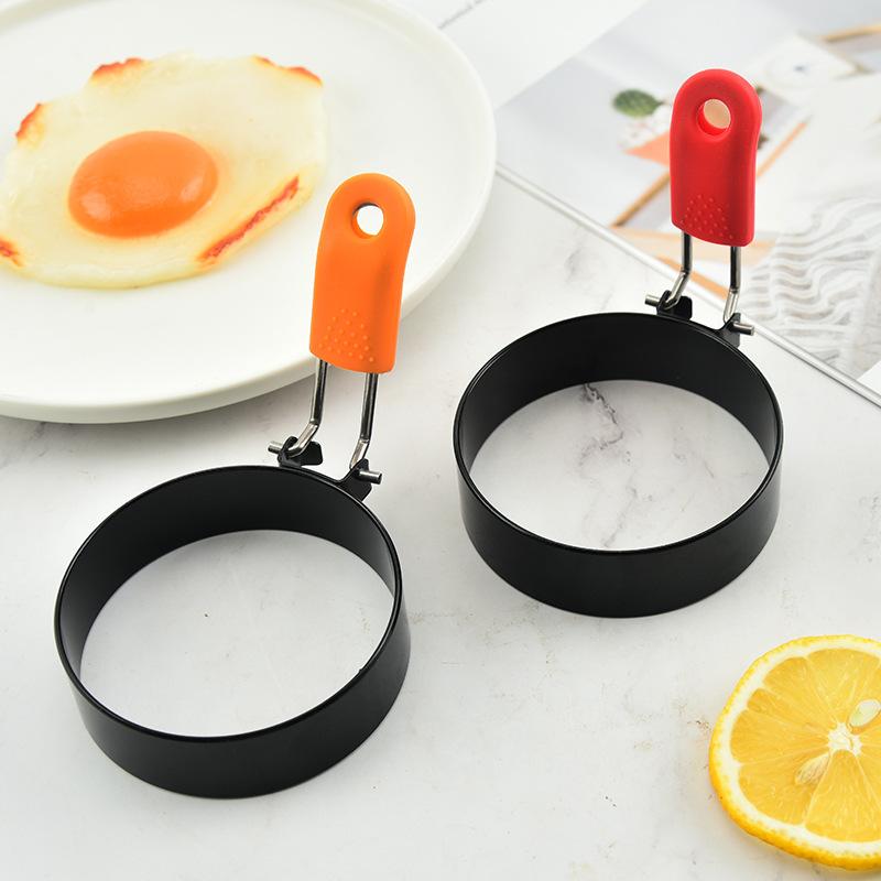 omelette maker thickened stainless steel non-stick round omelette maker household kitchen gadget hamburger meat cake mold