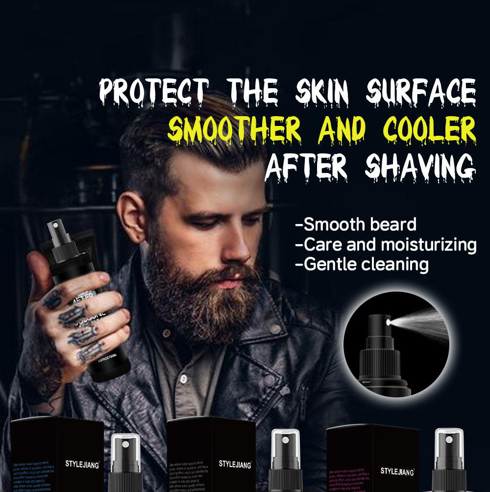 跨境男士须后水保湿剃须后护理刮胡子后胡须修护喷雾批发详情1