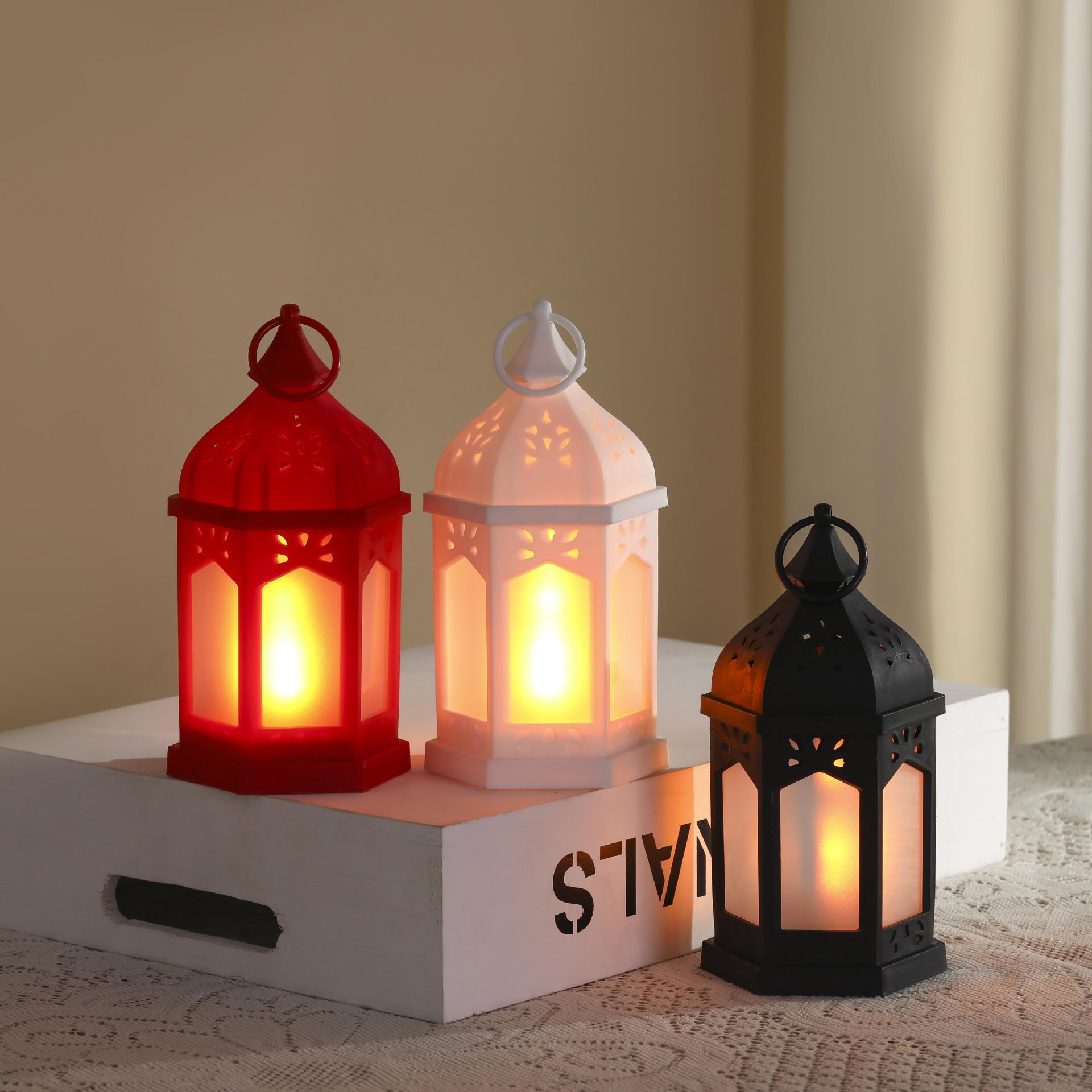 european storm lantern castle candle holder led lantern