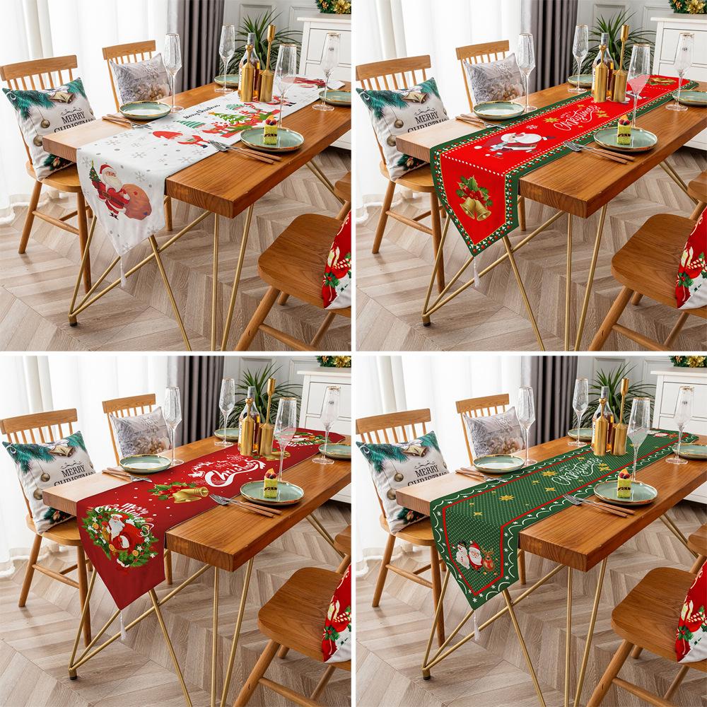 tablecloth dustproof table runner tea table new christmas decoration table cloth cross-border holiday gift dining table cloth tablecloth