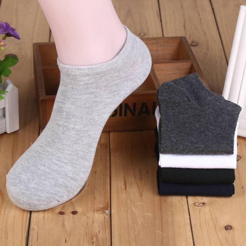 socks men's socks wholesale solid color casual men's boat socks summer breathable low-cut men's socks