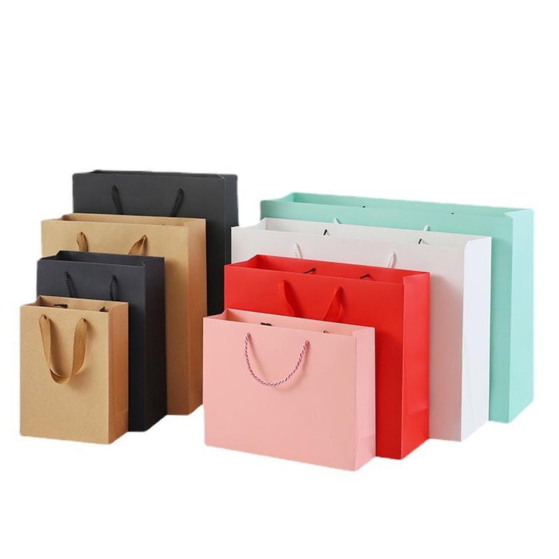 Handbag Kraft Paper Bag Christmas Packaging Gift Bag Gift Clothing Store Women's Clothing Printed Logo Large Item Picture