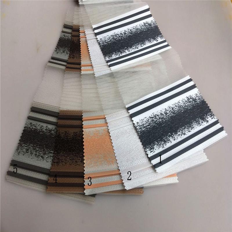 Direct Sales Jacquard Soft Gauze Curtain Mesh Curtains Roller Shutter Zebra Curtain Fabric Zebrablindsrollerblinds