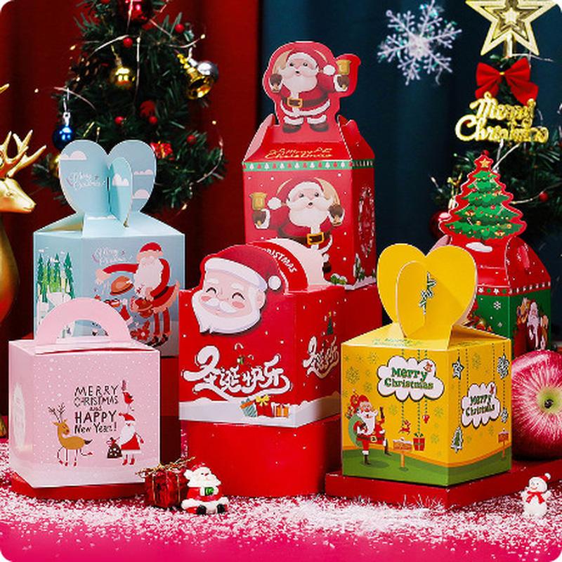 christmas gift box gift box creative candy gift box christmas gift bag christmas eve apple box wholesale