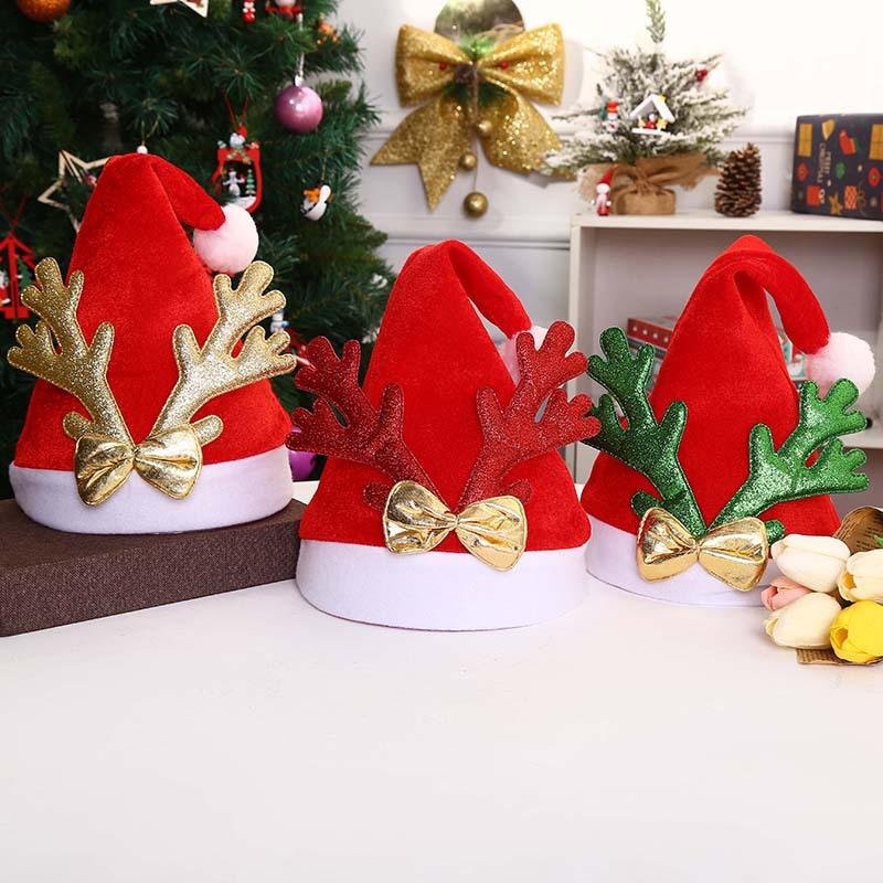 Christmas Decorations Hat Adult and Children Antlers Christmas Hat Christmas Gifts Men and Women Creativity Dress up Christmas Hat