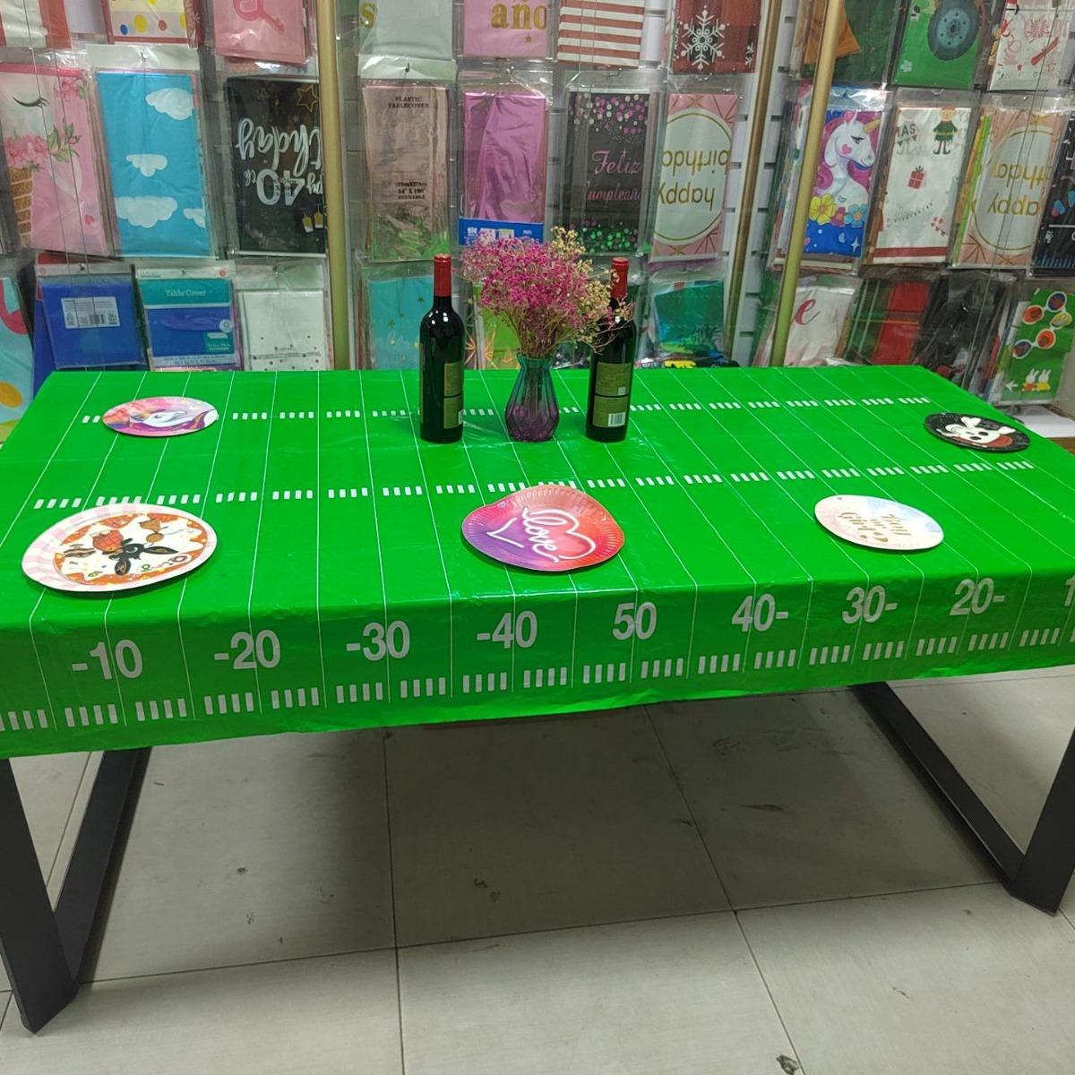factory supply new plastic tablecloth waterproof oil-proof rugby party disposable wholesale tablecloth