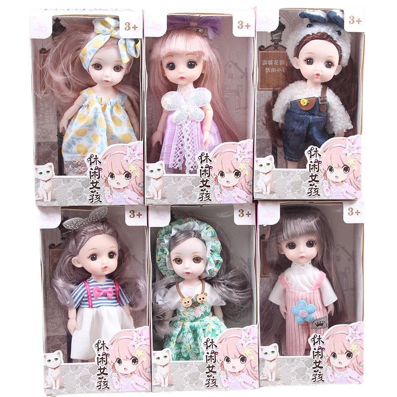 6-inch 13-joint molly girl doll 17cm can change clothes constant tide confused barbie doll princess suit
